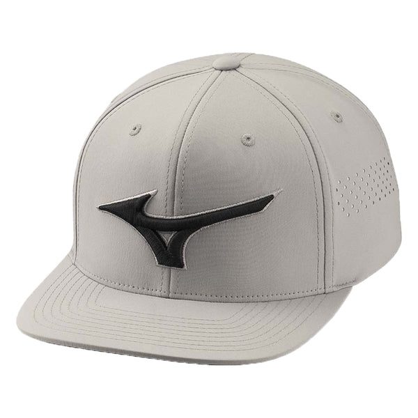 Mizuno Tour Flat Snapback Cap - Grey