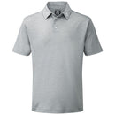 FootJoy Stretch Pique Solid Colour Polo Shirt - Heather Grey