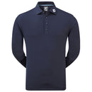 FootJoy Thermolite Long Sleeve Smooth Pique Performance Shirt - Navy