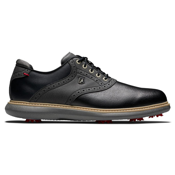 FootJoy Traditions Waterproof Spiked Shoes - Black