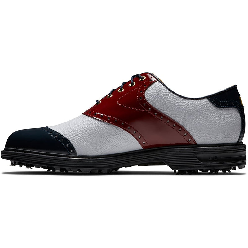 FootJoy Premiere 100 Year Celebration Limited Edition Waterproof Spiked Shoes - White/Red/Blue