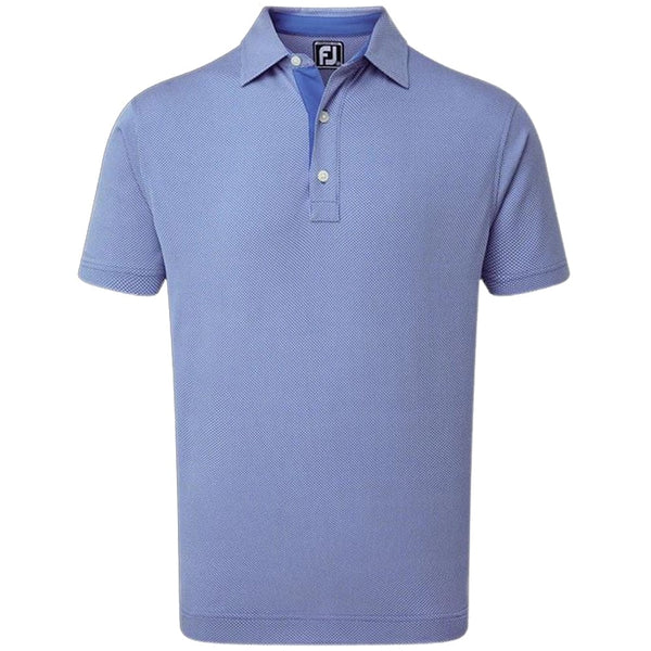FootJoy 4 Dot Jacquard Polo Shirt - Blue