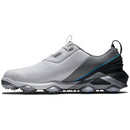 FootJoy Tour Alpha Waterproof Spiked Shoes - White/Grey/Blue