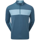 FootJoy Chest Stripe Chill Out 1/4 Zip Pullover - Ink/Dusk Blue