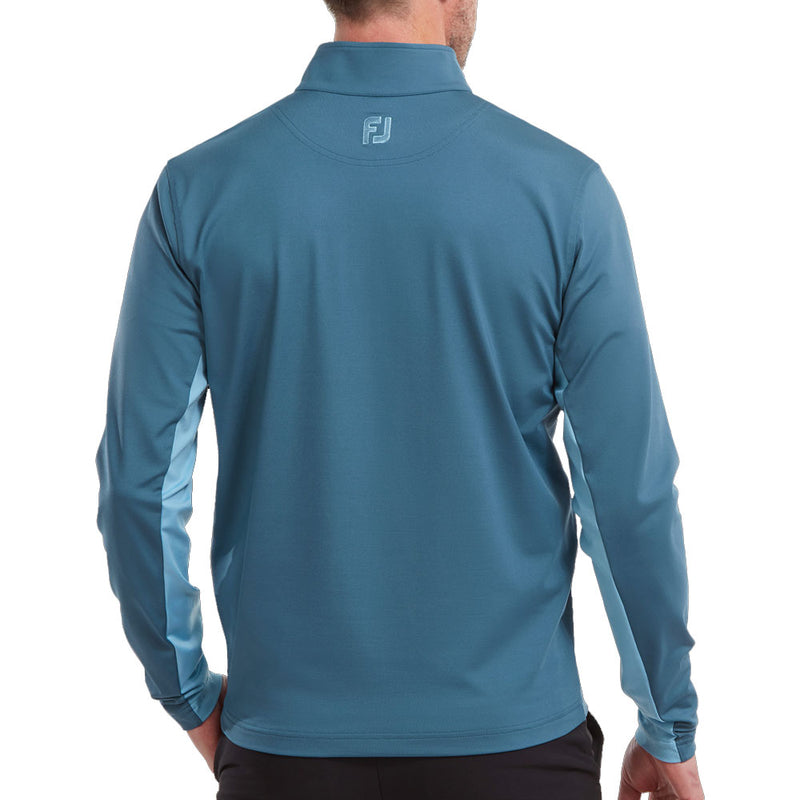 FootJoy Chest Stripe Chill Out 1/4 Zip Pullover - Ink/Dusk Blue