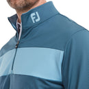 FootJoy Chest Stripe Chill Out 1/4 Zip Pullover - Ink/Dusk Blue