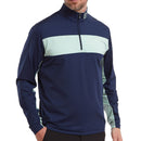 FootJoy Chest Stripe Chill Out 1/4 Zip Pullover - Navy/Sage
