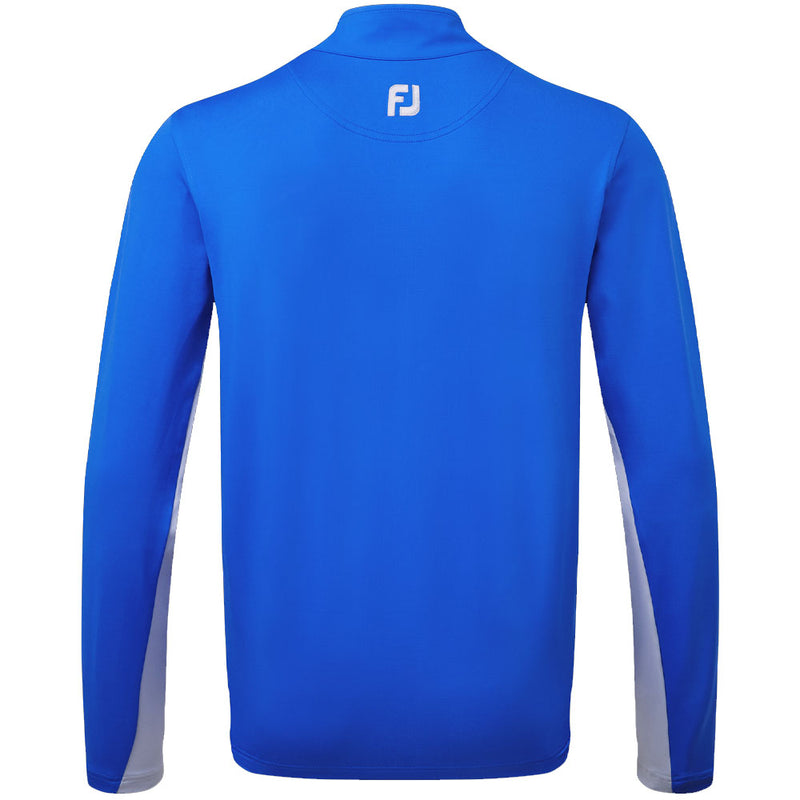 FootJoy Chest Stripe Chill Out 1/4 Zip Pullover - Royal/Dove Grey