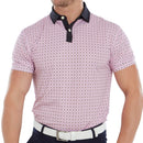 FootJoy Circle Print Polo Shirt - Black/Orchid/Violet/White