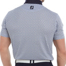 FootJoy Circle Print Polo Shirt - Navy/True Blue/Almond/White