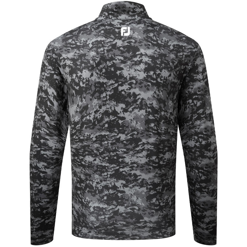 FootJoy Cloud Camo 1/4 Zip Pullover - Black