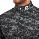 FootJoy Cloud Camo 1/4 Zip Pullover - Black