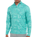 FootJoy Cloud Camo 1/4 Zip Pullover - Maui Blue