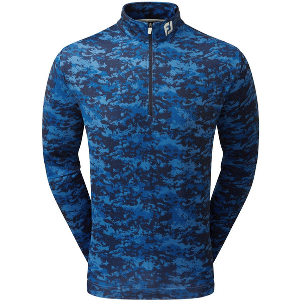 FootJoy Cloud Camo 1/4 Zip Pullover - Navy