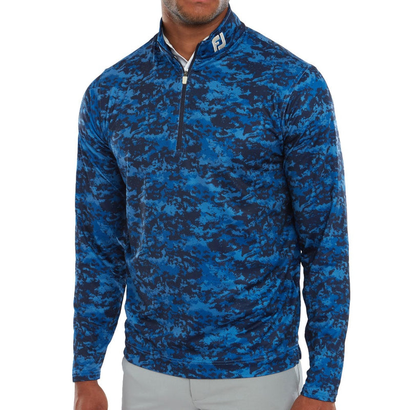 FootJoy Cloud Camo 1/4 Zip Pullover - Navy