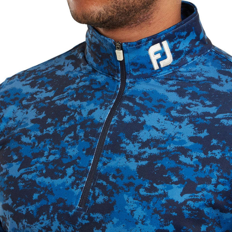 FootJoy Cloud Camo 1 4 Zip Pullover Navy