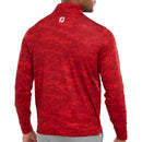 FootJoy Cloud Camo 1/4 Zip Pullover - Racing Red