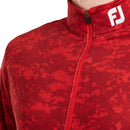 FootJoy Cloud Camo 1/4 Zip Pullover - Racing Red
