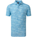 FootJoy Cloud Camo Polo Shirt - True Blue