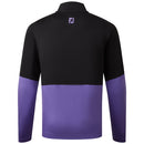 FootJoy Colour Block 1/4 Zip Pullover - Black/Violet