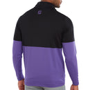 FootJoy Colour Block 1/4 Zip Pullover - Black/Violet