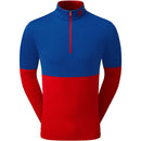 FootJoy Colour Block 1/4 Zip Pullover - Twilight/Racing Red
