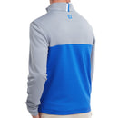 FootJoy Colour Block Chill Out 1/4 Zip Pullover - Dove Grey/Royal