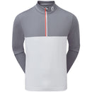 FootJoy Colour Block Chill Out 1/4 Zip Pullover - Graphite/White