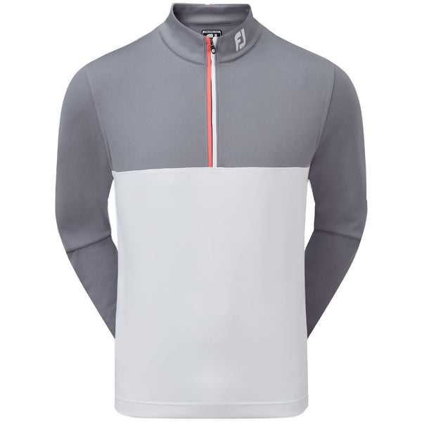 FootJoy Colour Block Chill Out 1/4 Zip Pullover - Graphite/White