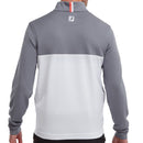 FootJoy Colour Block Chill Out 1/4 Zip Pullover - Graphite/White