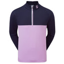 FootJoy Colour Block Chill Out 1/4 Zip Pullover - Navy/Lavender