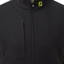 FootJoy Colour Block Full Zip Chillout Pullover - Black/Olive