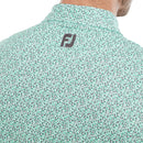 FootJoy Confetti Print Polo Shirt - Aqua Surf