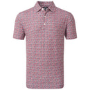 FootJoy Confetti Print Polo Shirt - Racing Red