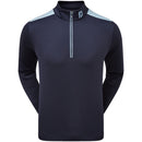 FootJoy Contrast Chill-Out Xtreme 1/4 Zip Pullover - Navy/Sky