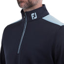 FootJoy Contrast Chill-Out Xtreme 1/4 Zip Pullover - Navy/Sky