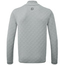 FootJoy Diamond Jacquard 1/4 Zip Pullover - Grey/Charcoal