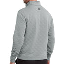 FootJoy Diamond Jacquard 1/4 Zip Pullover - Grey/Charcoal