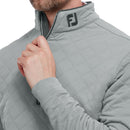FootJoy Diamond Jacquard 1/4 Zip Pullover - Grey/Charcoal