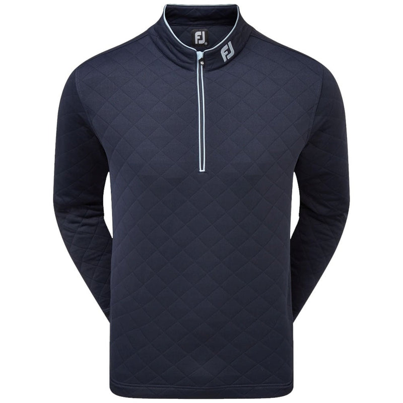 FootJoy Diamond Quilted Chill-Out Xtreme 1/4 Zip Pullover - Navy/Sky