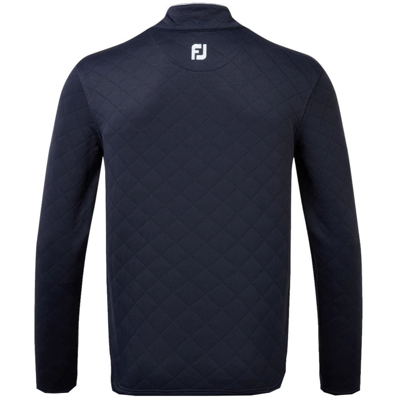 FootJoy Diamond Quilted Chill-Out Xtreme 1/4 Zip Pullover - Navy/Sky