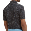 FootJoy Digital Camo Print Lisle Polo Shirt - Black
