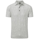 FootJoy Digital Camo Print Lisle Polo Shirt - Grey