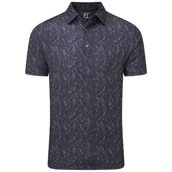 FootJoy Digital Camo Print Lisle Polo Shirt - Navy