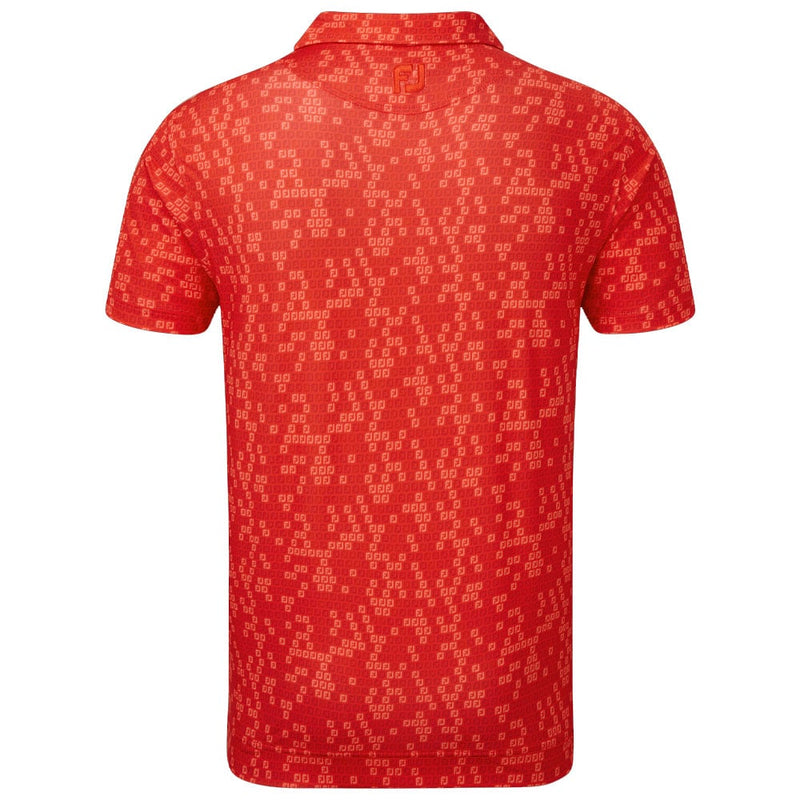 FootJoy Digital Camo Print Lisle Polo Shirt - Red