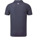 FootJoy Dolphins Print Lisle Polo Shirt - Navy/Lavender