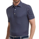 FootJoy Dolphins Print Lisle Polo Shirt - Navy/Lavender