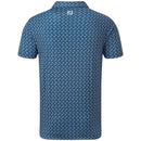 FootJoy Dolphins Print Lisle Polo Shirt - Ink/Dusk Blue