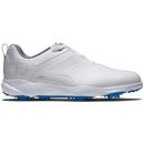 FootJoy eComfort Spiked Waterproof Shoes - White/Grey