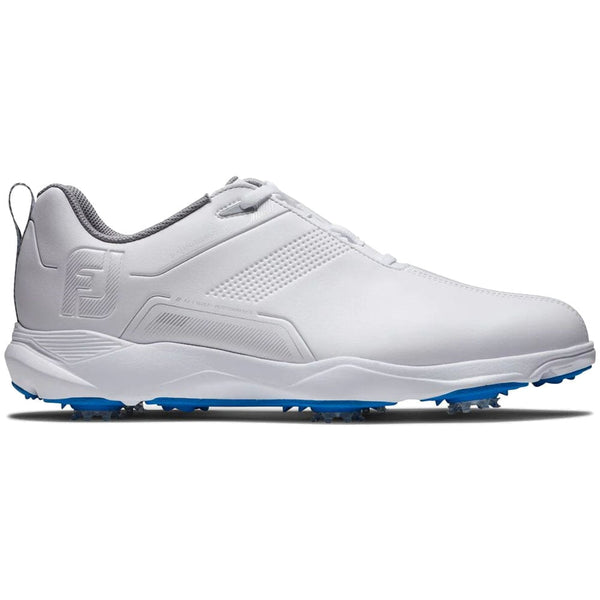 FootJoy eComfort Waterproof Spiked Shoes - White/Grey